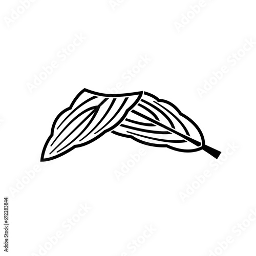 柏紋・陰細折れ柏（かげほそおれかしわ）