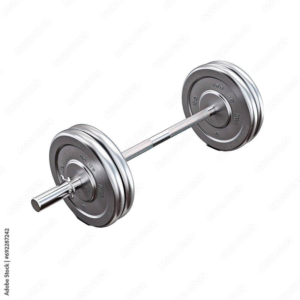 Barbell isolated on transparent background Barbell isolated on transparent background