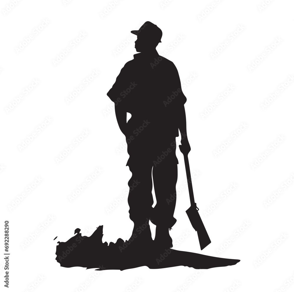Fireman silhouette Vector On White Background. Fireman silhouette Vector On White Background.