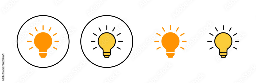 Lamp icon set for web and mobile app. Light bulb sign and symbol. idea symbol. Lamp icon set for web and mobile app. Light bulb sign and symbol. idea symbol.