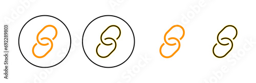 Link icon set for web and mobile app. Hyperlink chain sign and symbol