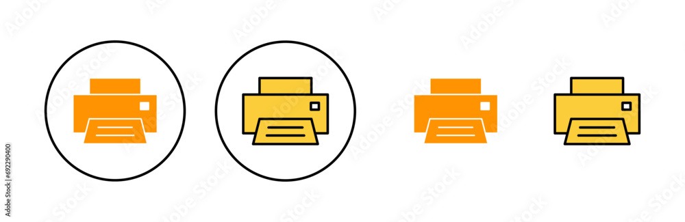 Print icon set for web and mobile app. printer sign and symbol Print icon set for web and mobile app. printer sign and symbol