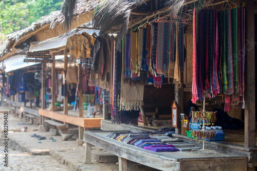 Traditional market at Baduy luar, Banten photo