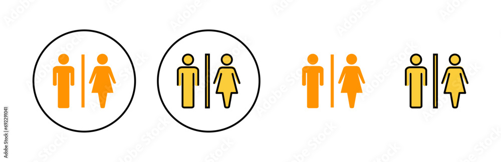 Toilet icon set for web and mobile app. Girls and boys restrooms sign and symbol. bathroom sign. wc, lavatory Toilet icon set for web and mobile app. Girls and boys restrooms sign and symbol. bathroom sign. wc, lavatory