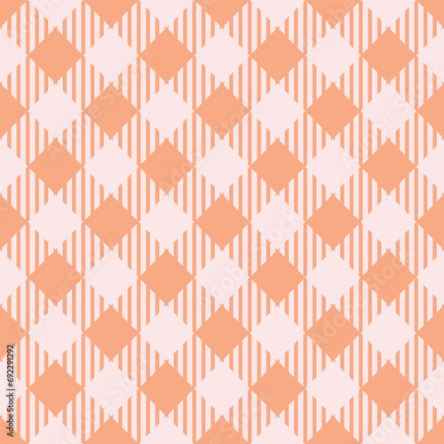 Seamless colorful basic plaid checked fashion pattern vector