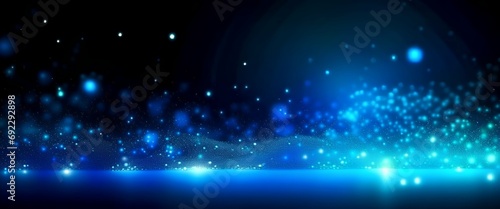 abstract blue background with lights