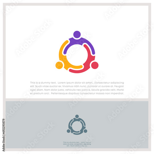 Global Community Logo Icon Elements Template. Community human Logo template vector. Community health care. Abstract Community logo	