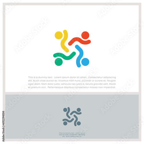 Global Community Logo Icon Elements Template. Community human Logo template vector. Community health care. Abstract Community logo