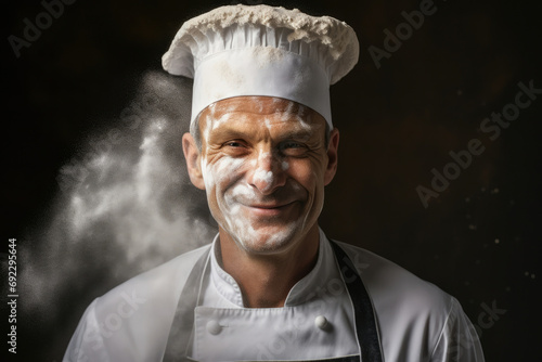 Uniform man cook restaurant profession kitchen male adult person professional occupation chef food