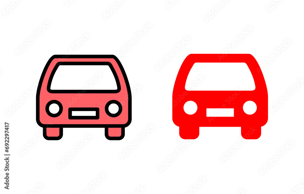 Car icon set illustration. car sign and symbol. small sedan Car icon set illustration. car sign and symbol. small sedan