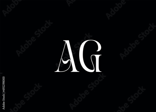 AG  Letter  logo icon design and initial logo