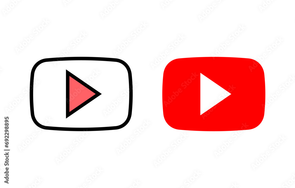 Play Icon set illustration. Play button sign and symbol Play Icon set illustration. Play button sign and symbol