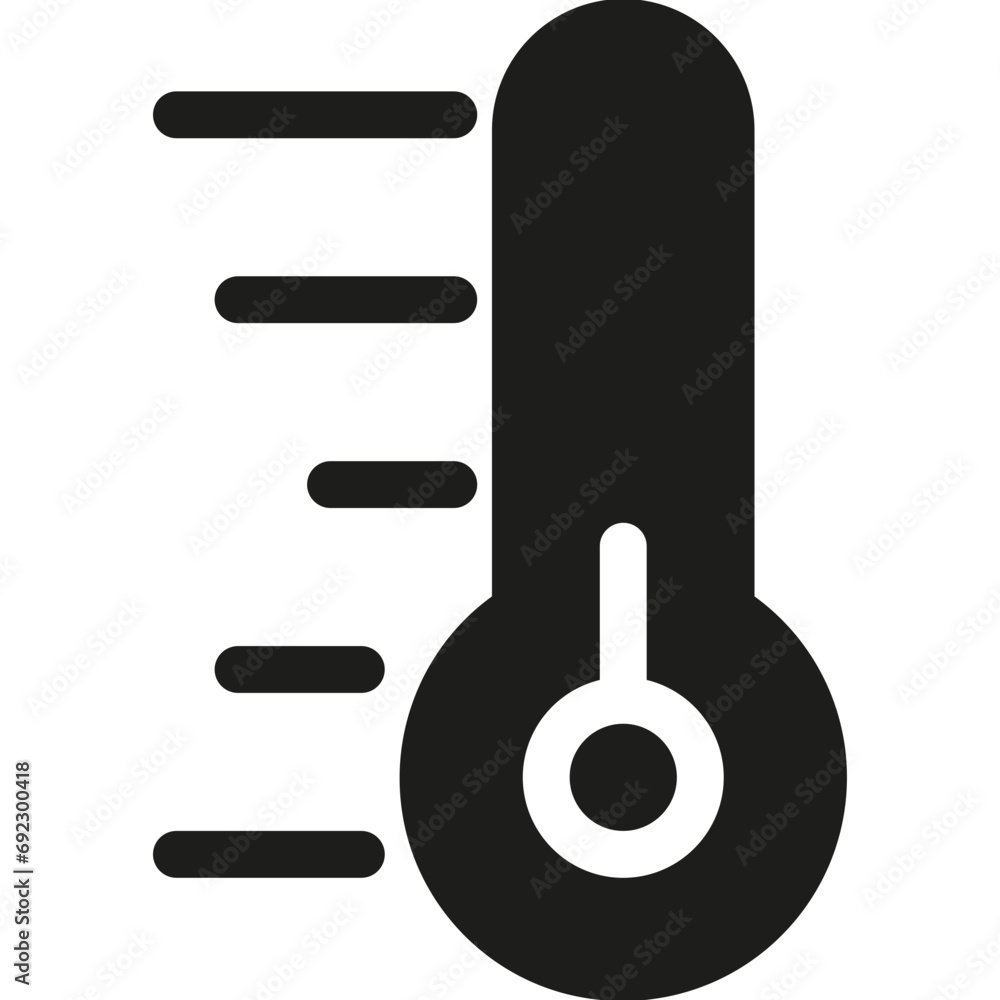 Weather Low Temperatures Bold Icon Weather Low Temperatures Bold Icon