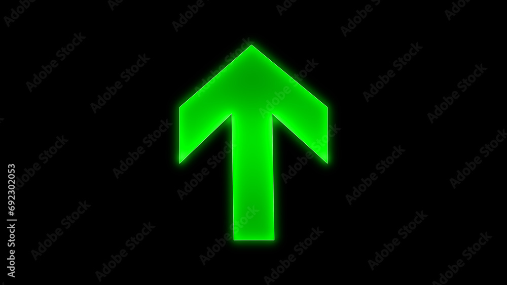 Green color up arrow and direction icon. Rising, growing and Isolated vector illustration. Green color up arrow and direction icon. Rising, growing and Isolated vector illustration.