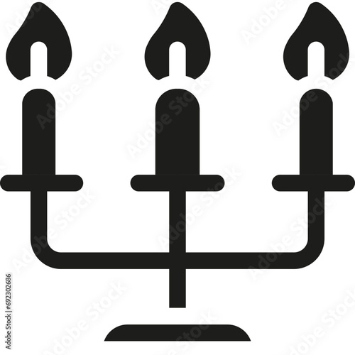 Wedding Candelabrum Bold Icon