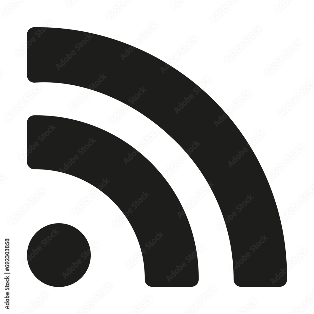 Fototapeta premium RSS Bold Icon