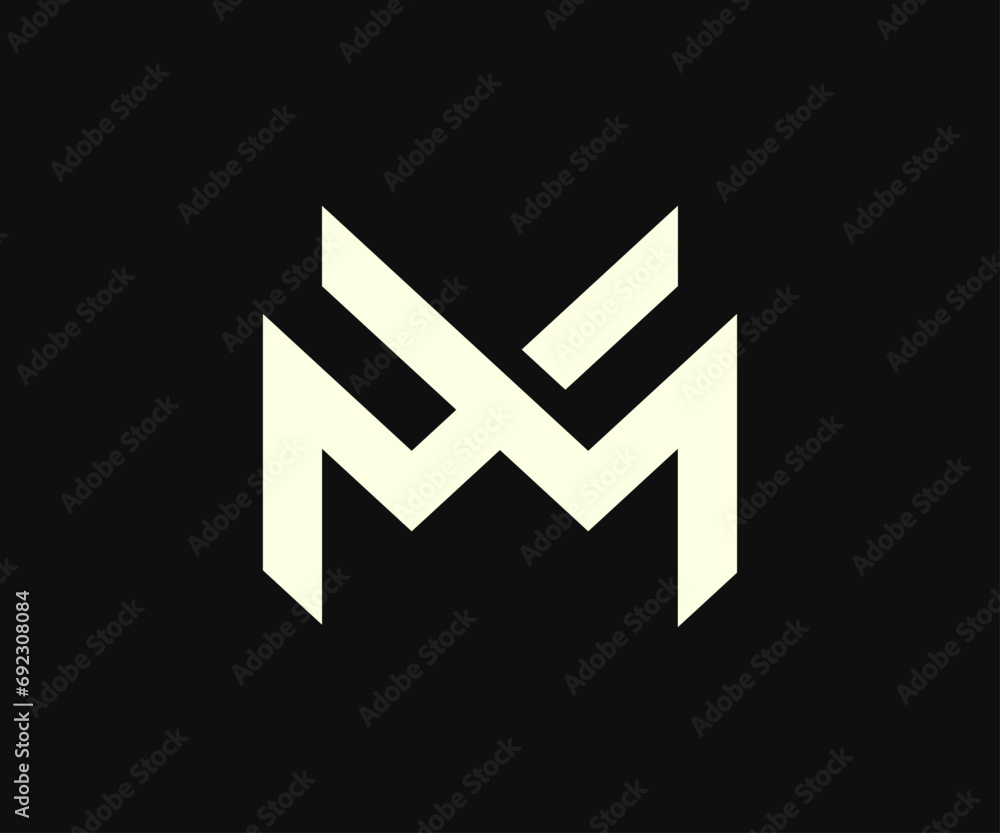 Unique M logo design look stylish and modern Unique M logo design look stylish and modern