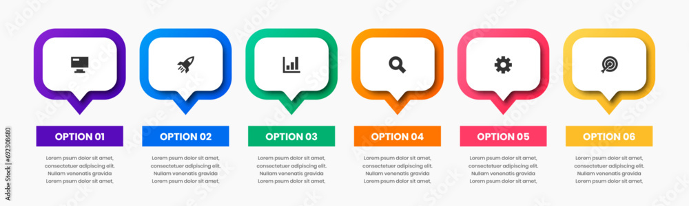 Vector Business Infographic Template with Abstract Design, Icon and 6 Options. Suitable for Process Diagram, Presentations, Workflow Layout, Banner, Flow Chart, Infographic. Vector Business Infographic Template with Abstract Design, Icon and 6 Options. Suitable for Process Diagram, Presentations, Workflow Layout, Banner, Flow Chart, Infographic.