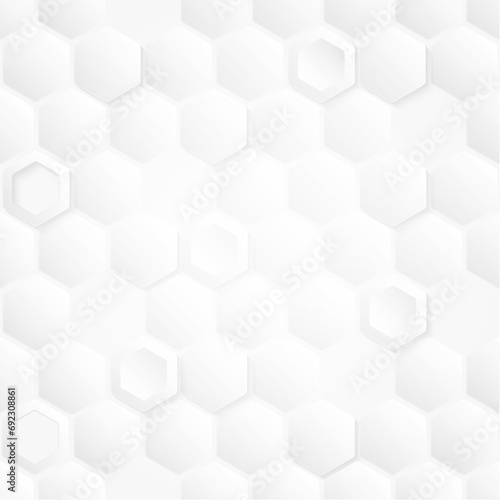 Abstract. Hexagon white background. theme product display podium. Vector.