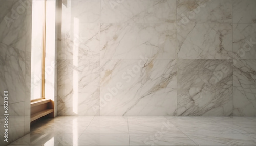 Modern luxury apartment with elegant marble flooring and clean design generated by AI
