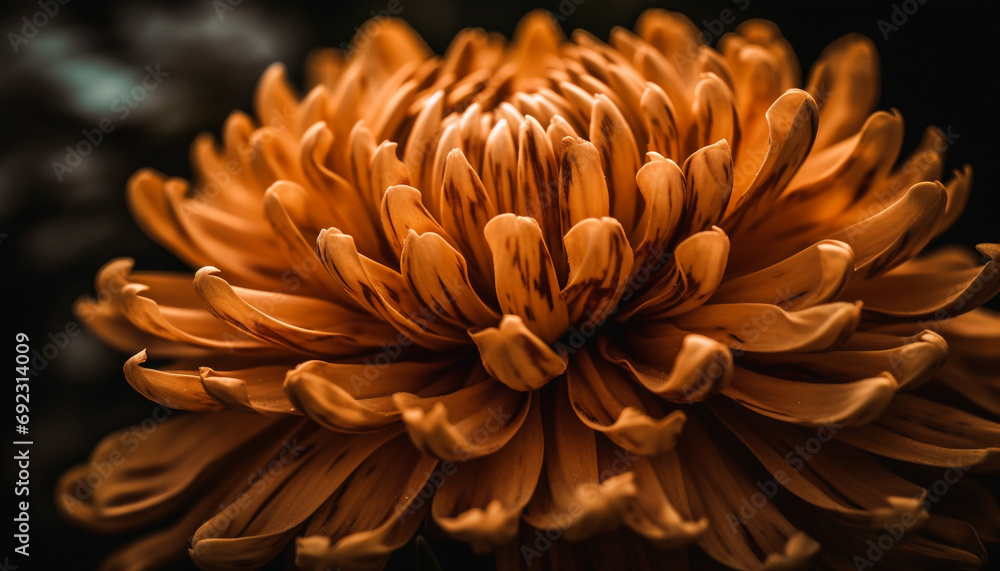 Vibrant gerbera daisy, a single flower in nature beauty generated by AI Vibrant gerbera daisy, a single flower in nature beauty generated by AI