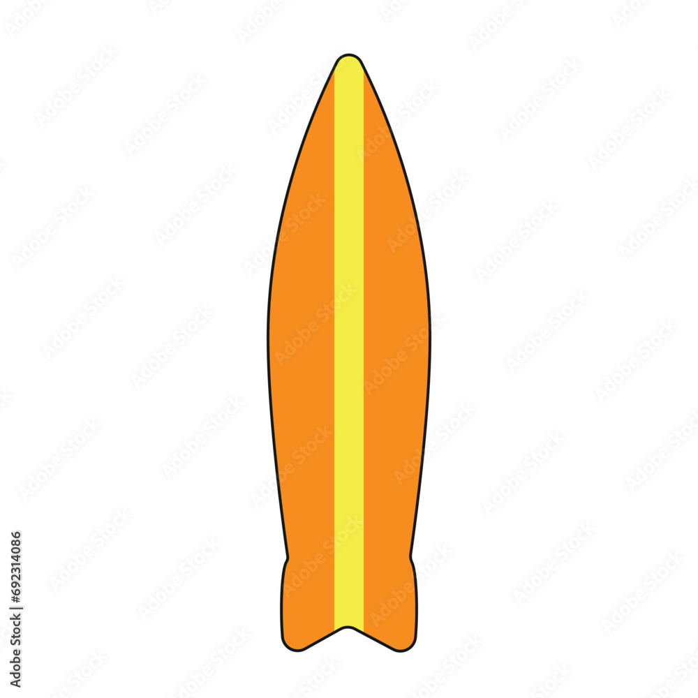 Surfboard illustration with various pattern. Surfboard vector design illustration isolated on white background. Surfboard illustration with various pattern. Surfboard vector design illustration isolated on white background.