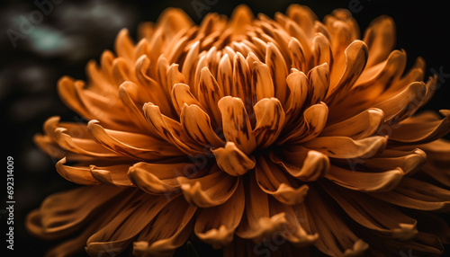 Vibrant gerbera daisy, a single flower in nature beauty generated by AI © Jeronimo Ramos