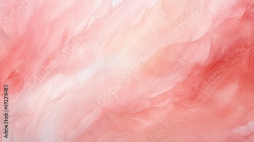 Abstract watercolor background. Coral color. Blurred texture, reminiscent of waves and clouds, haze