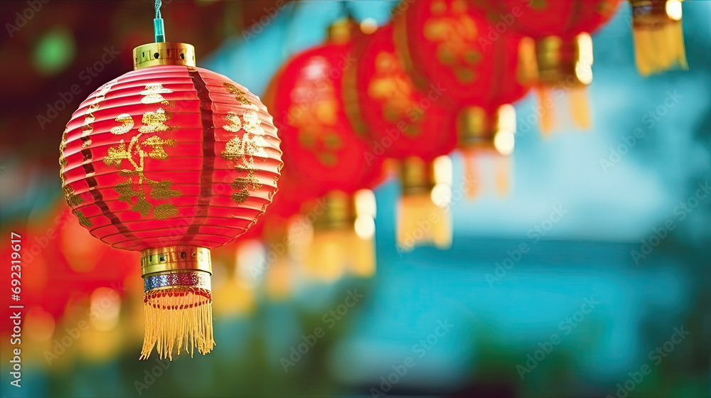 chinese new year lantern,chinese new year decoration, A red Chinese lantern hanging from a string, depicts a traditional decorative element suitable for festive occasions, cultural events, chinese new year lantern,chinese new year decoration, A red Chinese lantern hanging from a string, depicts a traditional decorative element suitable for festive occasions, cultural events,
