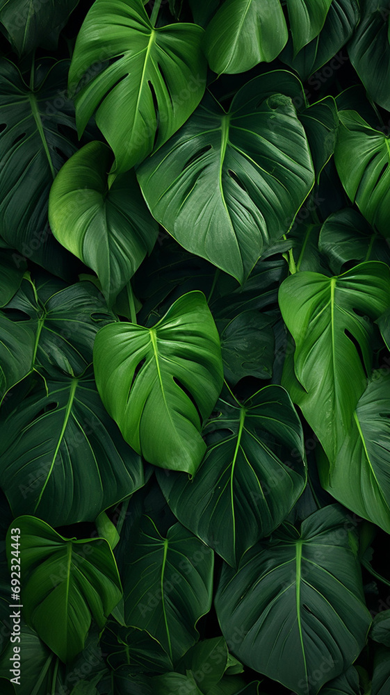 the Fresh tropical Green leaves decor the Fresh tropical Green leaves decor