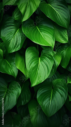 tropical leaves abstract green leaves texture nature decoration