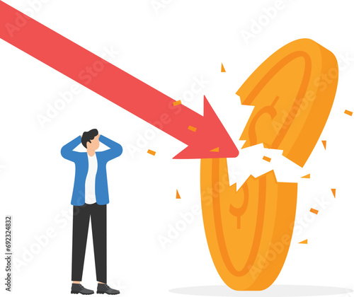 Financial crisis and Global economic money problem, Bankruptcy unpaid loan debt, investment failure.

