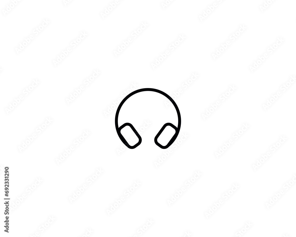 Headphone icon vector symbol design illustration isolated Headphone icon vector symbol design illustration isolated