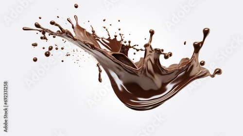 A chocolate splash Ai Generative