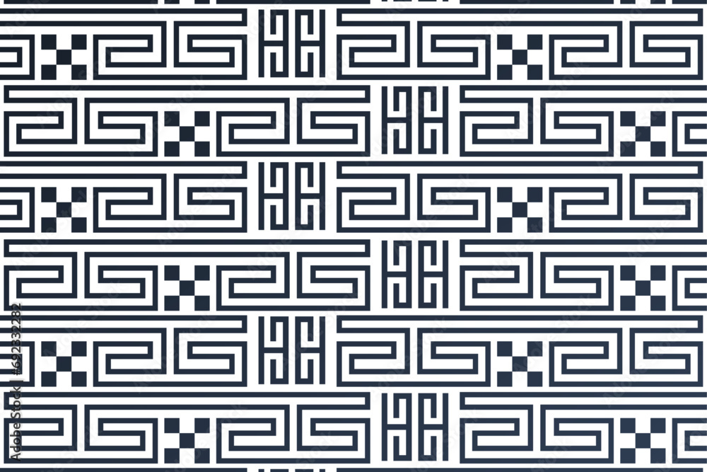 seamless line pattern tribal background