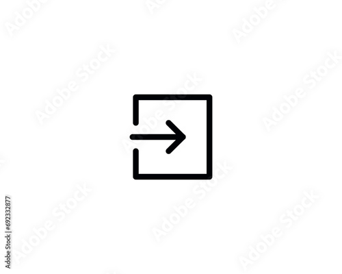 Free Download Logout icon vector symbol design isolated illustration - GFXLoad