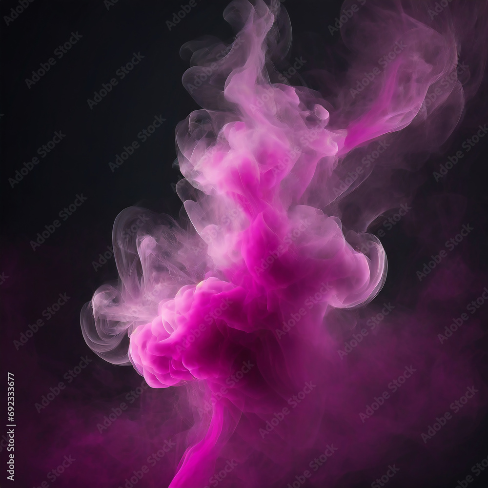 Fototapeta premium Smoke on dark background
