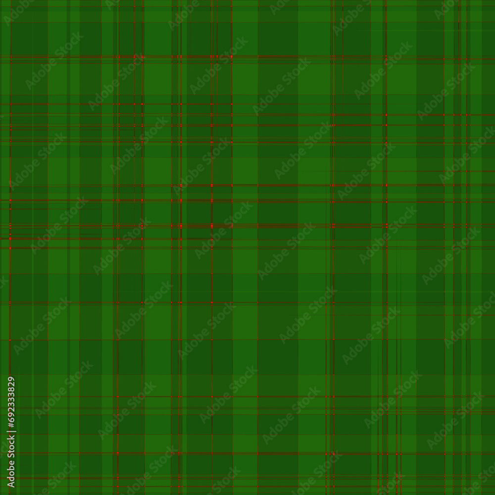Obraz premium green plaid fabric transparent background