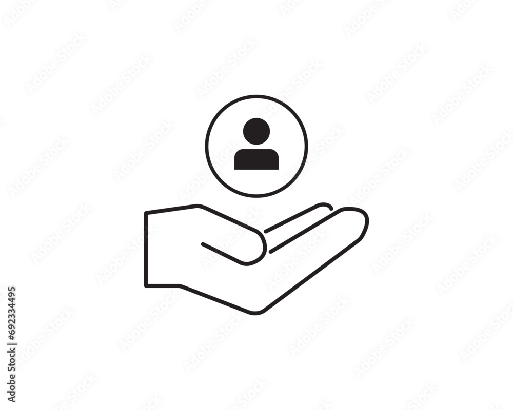 personal service icon vector symbol design personal service icon vector symbol design