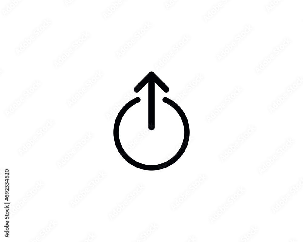 Power button icon vector symbol design isolated illustration Power button icon vector symbol design isolated illustration