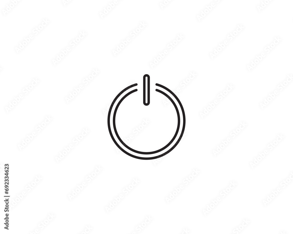 Power push button icon vector symbol design illustration Power push button icon vector symbol design illustration