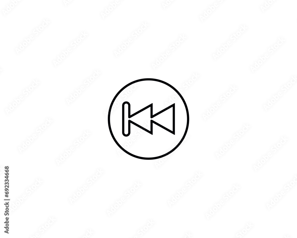 previous icon vector symbol design illustration previous icon vector symbol design illustration
