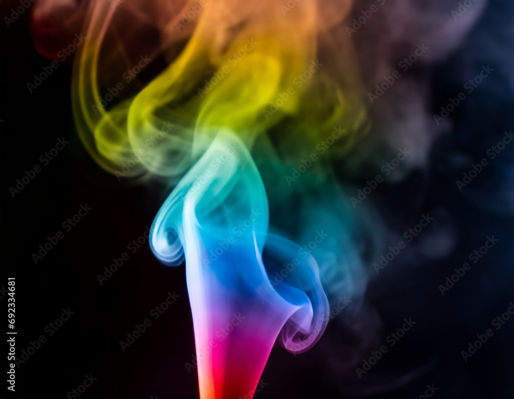 Obraz premium Smoke on dark background