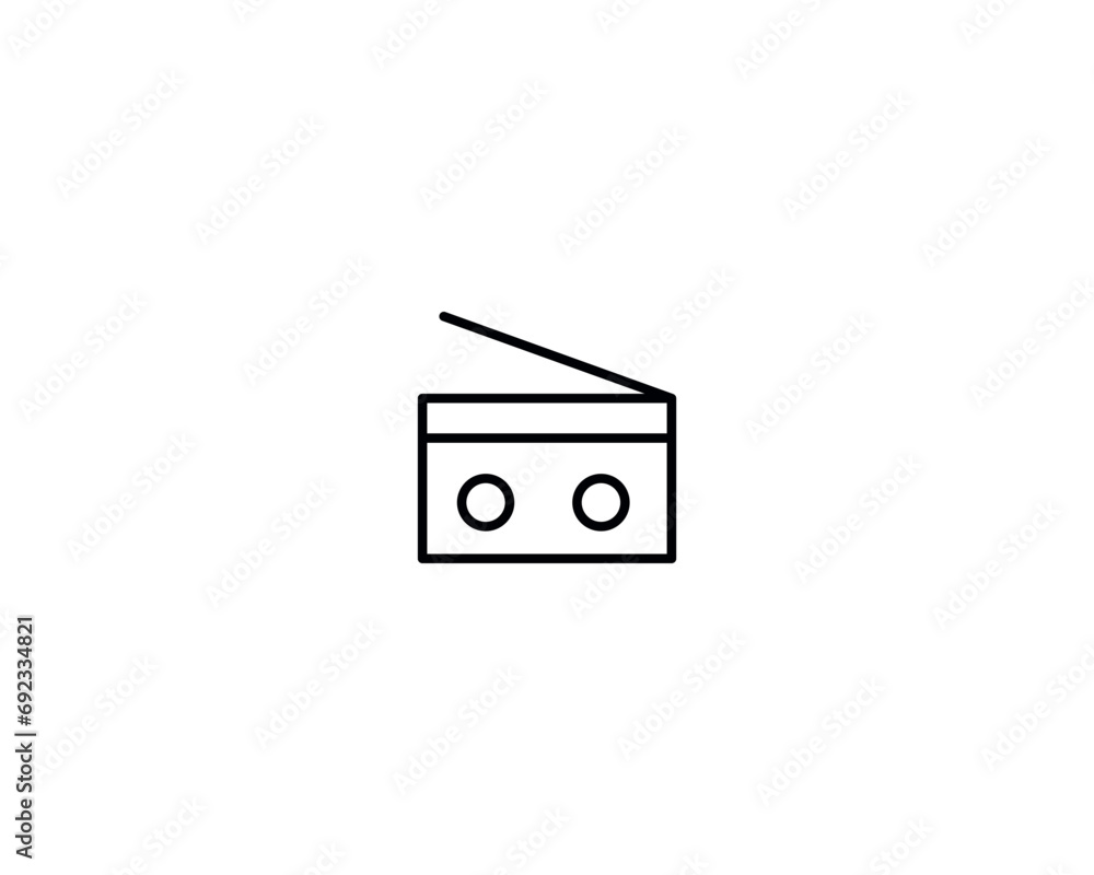 Radio icon vector symbol design illustration Radio icon vector symbol design illustration