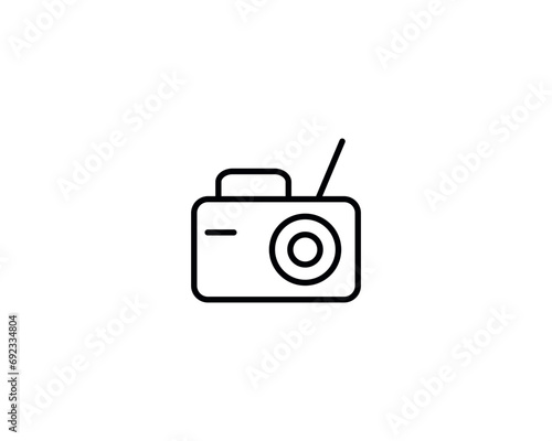 Radio icon vector symbol design illustration