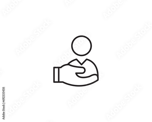 Free Download Customer care service icon vector symbol design illustration - GFXLoad