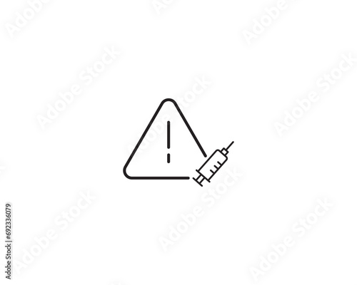 Vaccination icon vector symbol design illustration isolated