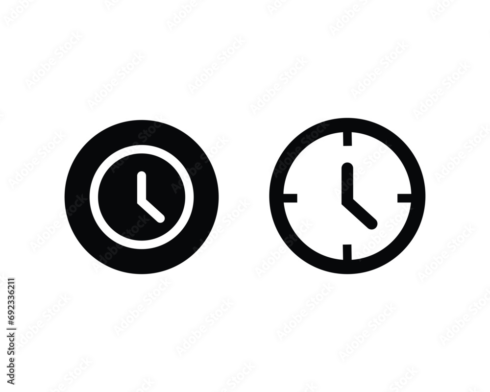 Watch clock icon vector symbol design illustration. Watch clock icon vector symbol design illustration.