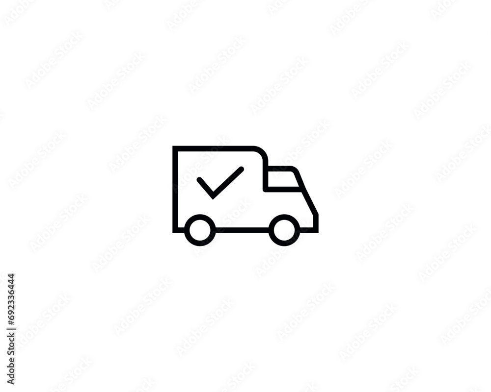 Transportation icon vector symbol design illustration.