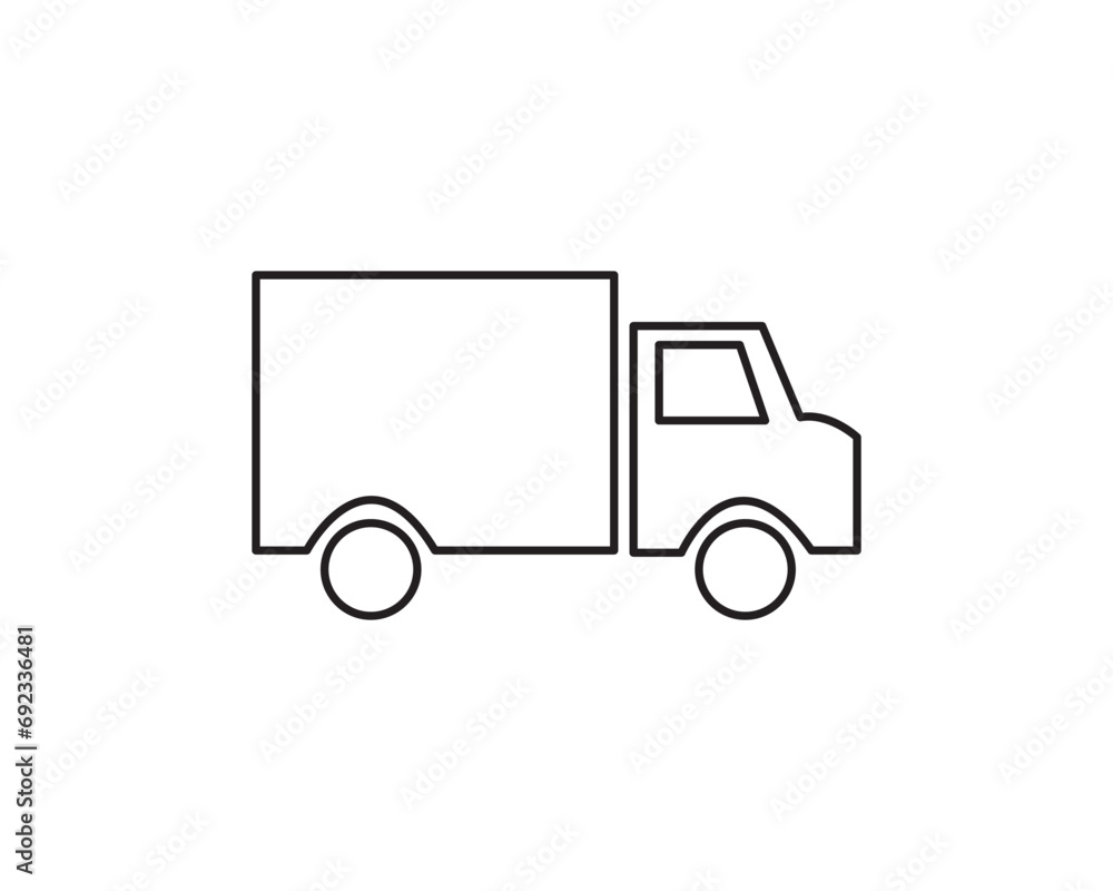 Truck cargo transport delivery icon vector symbol design illustration Truck cargo transport delivery icon vector symbol design illustration